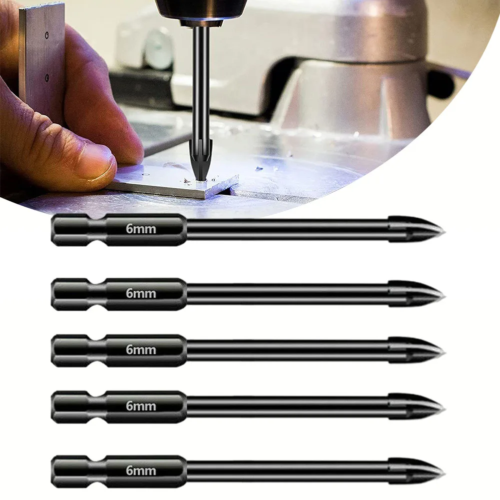 5PC Cross Hex Drill Bit Set For Concrete Porcelain Tile Glass Metal Professional Multifunction Drill Bits Tools Carbide Drill
5PC Cross Hex Drill Bit Set For Concrete Porcelain Tile Glass Metal Professional Multifunction Drill Bits Tools Carbide Drill
