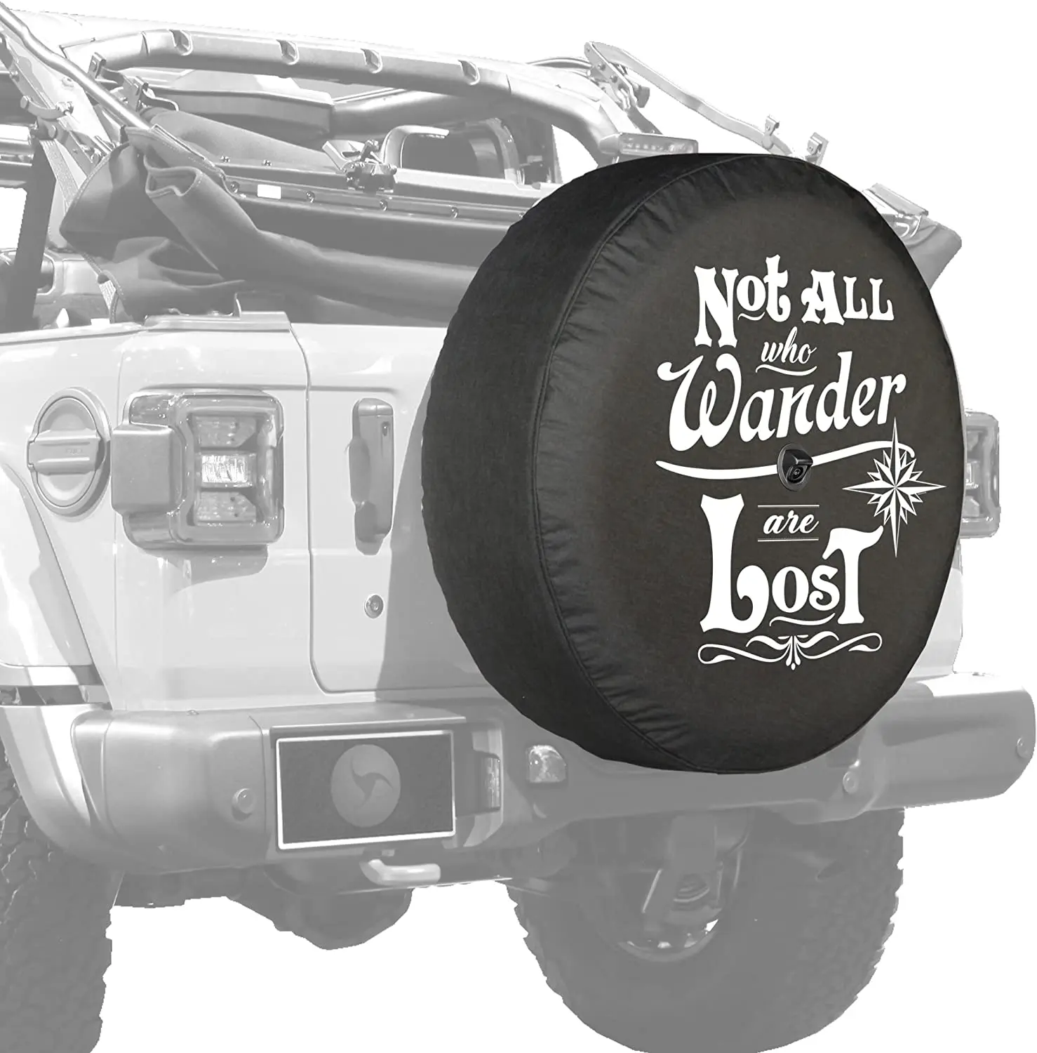 Boomerang - Not All Who Wander are Lost - 32" Soft JL Tire Cover for Jeep Wrangler JL (with Back-up Camera) - Sport & Sahara (20
Boomerang - Not All Who Wander are Lost - 32" Soft JL Tire Cover for Jeep Wrangler JL (with Back-up Camera) - Sport & Sahara (20