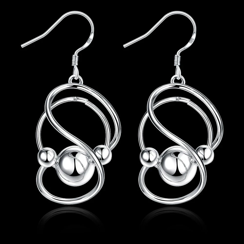 Hot Charms 925 Sterling Silver Fine Earrings for Women Fashion Holiday Gifts Street All-match Party Wedding Noble Jewelry
Hot Charms 925 Sterling Silver Fine Earrings for Women Fashion Holiday Gifts Street All-match Party Wedding Noble Jewelry