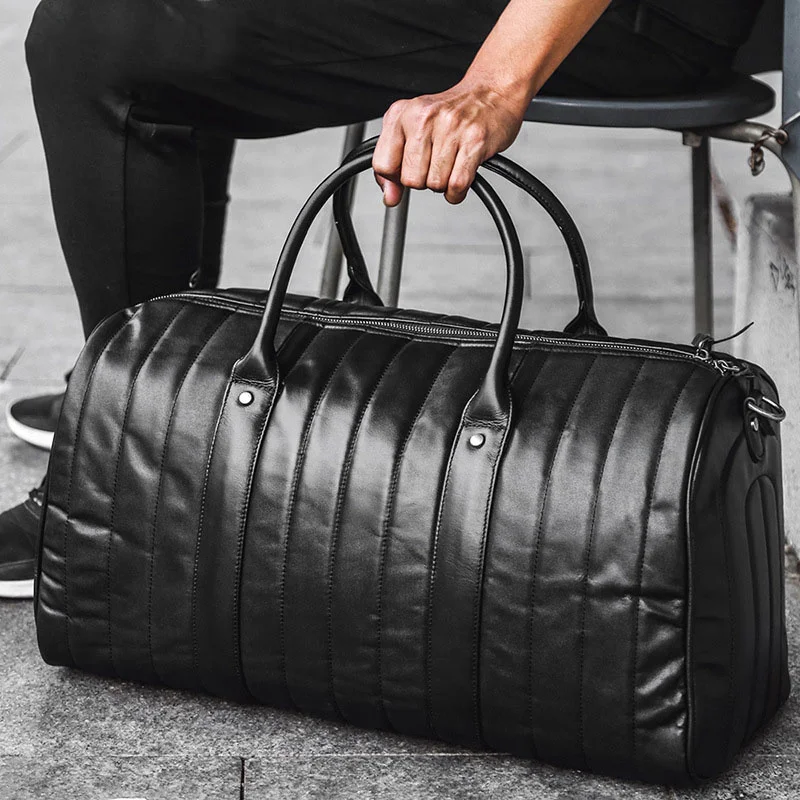 100% Genuine Leather Men's Travel Bags Soft Natural First Layer Cow Leather Men Handbag Travel Totes Sports Gym Bag
100% Genuine Leather Men's Travel Bags Soft Natural First Layer Cow Leather Men Handbag Travel Totes Sports Gym Bag