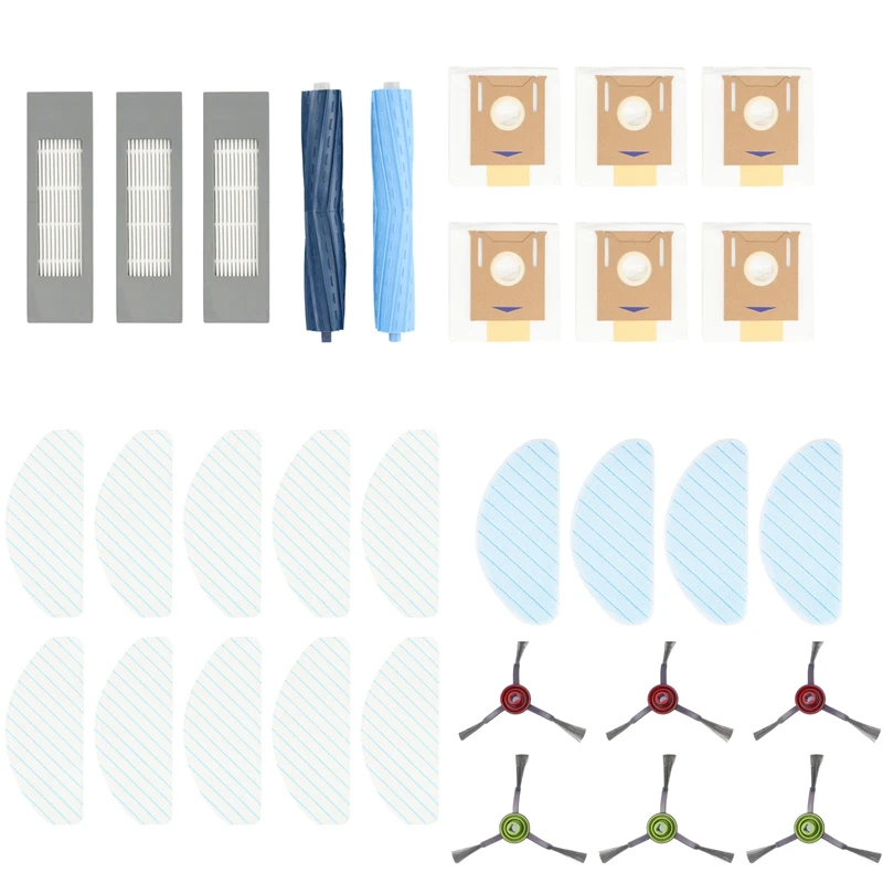Для Ecovacs Deebot Ozmo T9 Aivi / T9 Aivi + пылесос, основная роликовая щетка, фильтр, боковая щетка, Швабра, тканевые аксессуары
Для Ecovacs Deebot Ozmo T9 Aivi / T9 Aivi + пылесос, основная роликовая щетка, фильтр, боковая щетка, Швабра, тканевые аксессуары