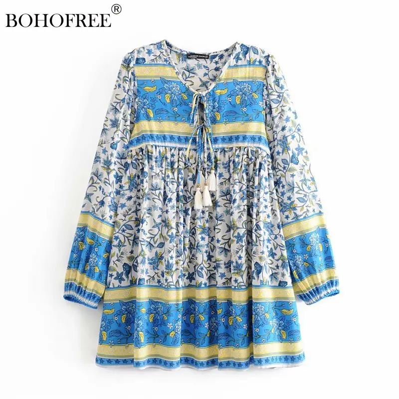 Women 2022 Spring New Casual Dress Rayon cotton Lady Bohemian Style Floral printed V-neck Full Lantern Sleeve Midi Dress Vestido
Women 2022 Spring New Casual Dress Rayon cotton Lady Bohemian Style Floral printed V-neck Full Lantern Sleeve Midi Dress Vestido