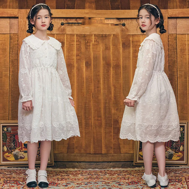 Платье с длинным рукавом для девочек-подростков, весеннее детское кружевное лоскутное Цветочное платье, новинка 2023, Осенняя детская одежда с хлопковой подкладкой
Платье с длинным рукавом для девочек-подростков, весеннее детское кружевное лоскутное Цветочное платье, новинка 2023, Осенняя детская одежда с хлопковой подкладкой
