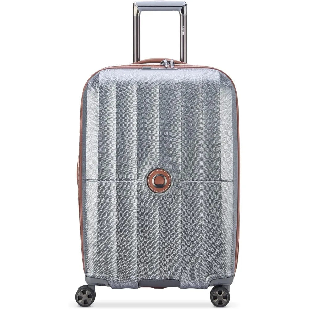 

Lockable Roller Luggage Tropez Hardside Expandable Luggage with Spinner Wheels, Graphite, Checked-Medium 24 Inch