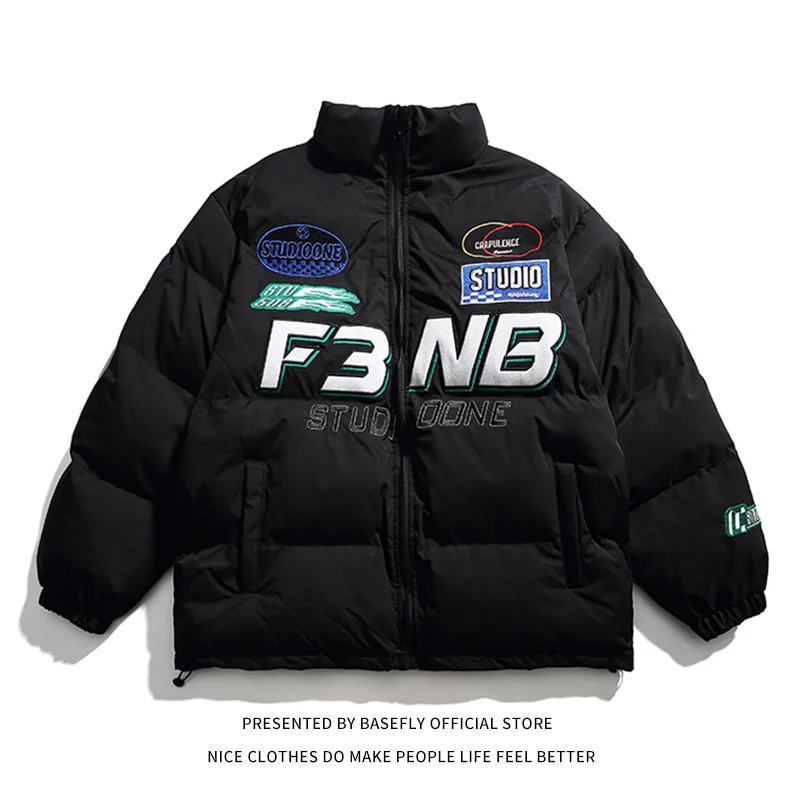 Winter Thick Warm Jacket F1 Racing Puffer Embroidery Men Parkas Couple Coat Unisex Oversize Women Bomber High Street Motorcycle
Winter Thick Warm Jacket F1 Racing Puffer Embroidery Men Parkas Couple Coat Unisex Oversize Women Bomber High Street Motorcycle