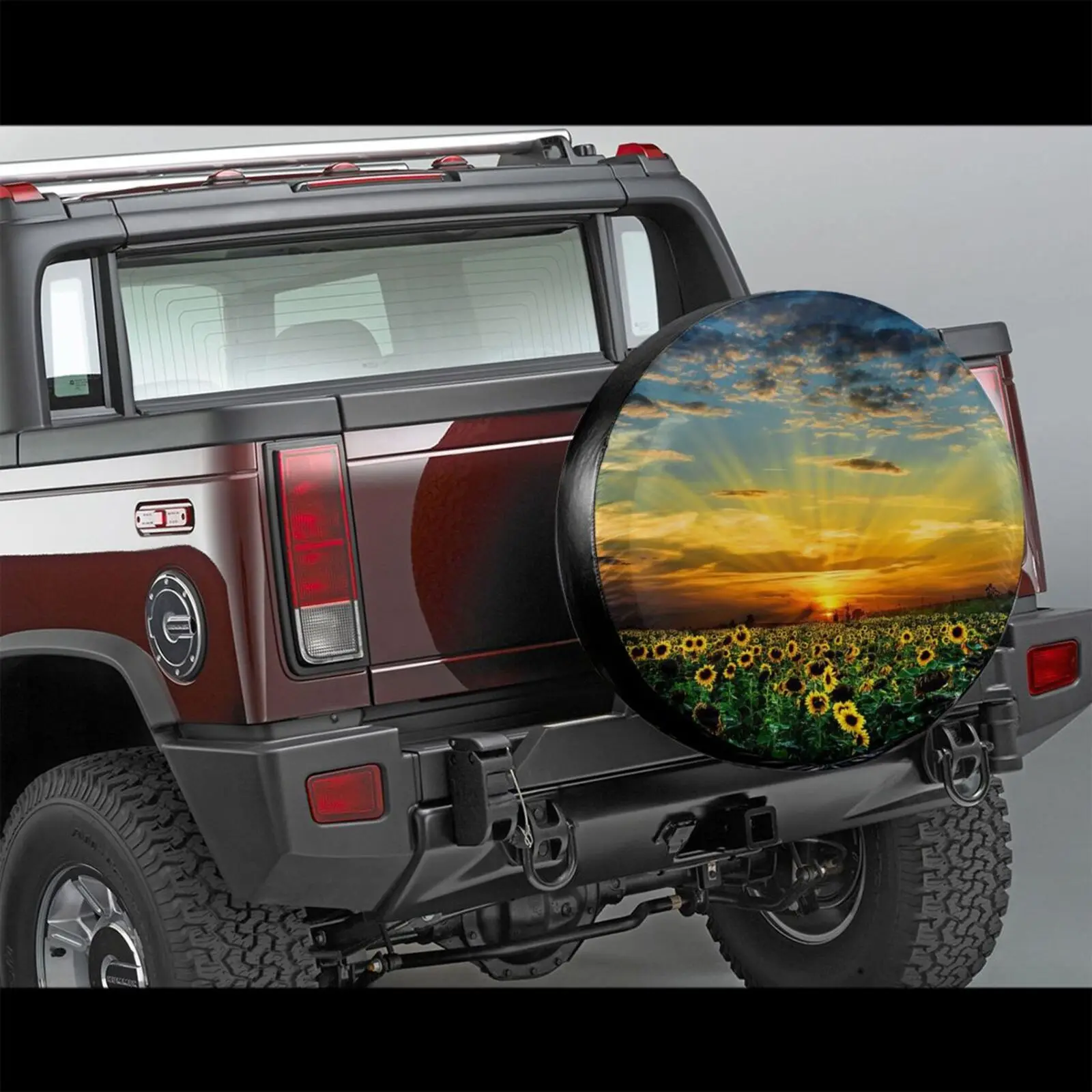 Sunflower Landscape Design Tire Accessories Polyester Car Wheel Cap 4pcs Spare Tire Cover Case
Sunflower Landscape Design Tire Accessories Polyester Car Wheel Cap 4pcs Spare Tire Cover Case