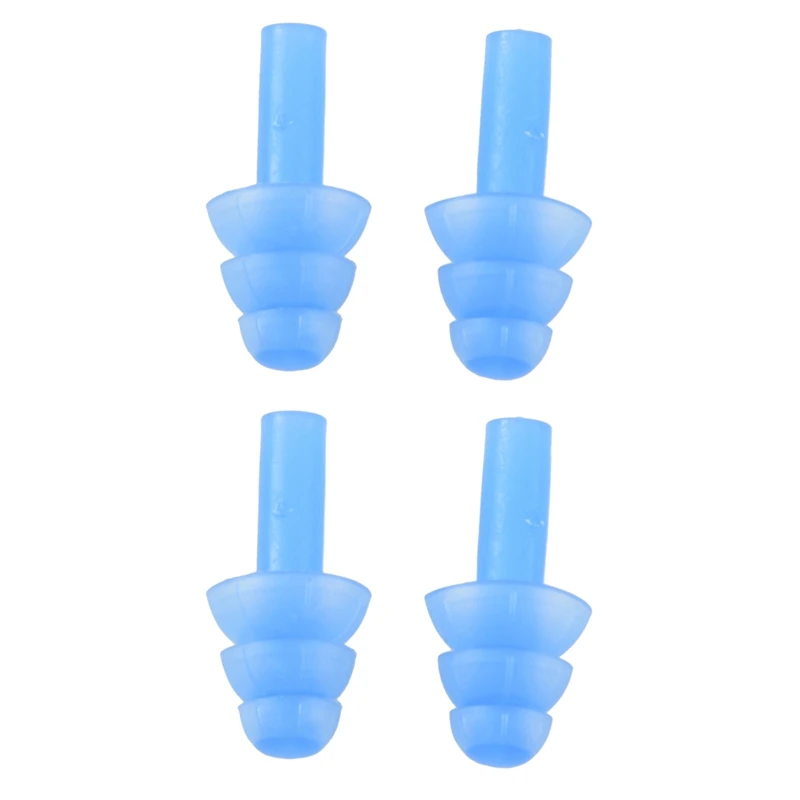 2 Pair Swimming Dive Flexible Silicone Ear Plugs Earplug Blue 
2 Pair Swimming Dive Flexible Silicone Ear Plugs Earplug Blue