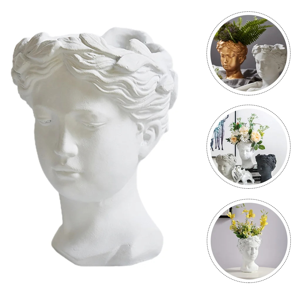 Flowerpot Planter Vase Statue Resin Head Vintage Vases Decorative Home Figurine Nordic Sculpture
Flowerpot Planter Vase Statue Resin Head Vintage Vases Decorative Home Figurine Nordic Sculpture