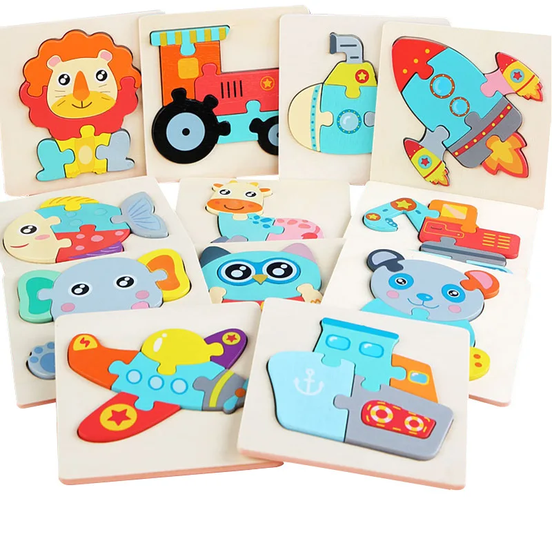 Baby Wooden Toys 3D Puzzle Cartoon Animal Intelligence Cognitive Jigsaw Wood Puzzle Early Educational Toys For Kids Gifts 
Baby Wooden Toys 3D Puzzle Cartoon Animal Intelligence Cognitive Jigsaw Wood Puzzle Early Educational Toys For Kids Gifts