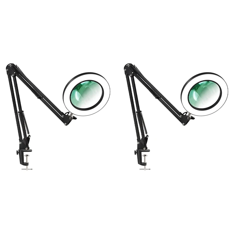 2X Magnifying Glass With Light And Bracket,3 Color Modes Stepless Dimmable LED Desk Lamp, Used For Reading And Repairing 
2X Magnifying Glass With Light And Bracket,3 Color Modes Stepless Dimmable LED Desk Lamp, Used For Reading And Repairing