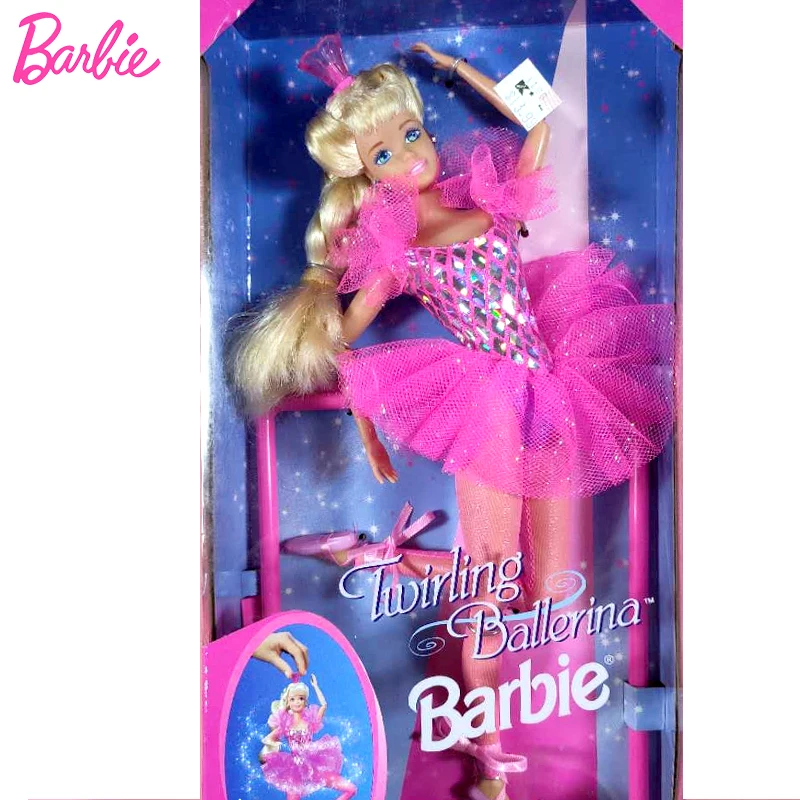 90s Original Barbie Doll Twirling Ballerina 1995 Spinning Blonde Pink Ballet Costume Toys for Girls with Stand Limited Edition
90s Original Barbie Doll Twirling Ballerina 1995 Spinning Blonde Pink Ballet Costume Toys for Girls with Stand Limited Edition