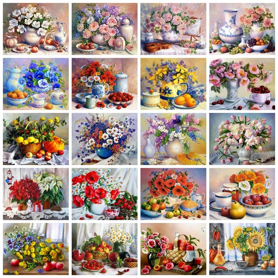 AZQSD Paint By Numbers Flower Fruit Kitchen Drawing By Numbers Set HandPainted DIY Gift 60x75cm Framed Home Decor Coloring Draw
AZQSD Paint By Numbers Flower Fruit Kitchen Drawing By Numbers Set HandPainted DIY Gift 60x75cm Framed Home Decor Coloring Draw