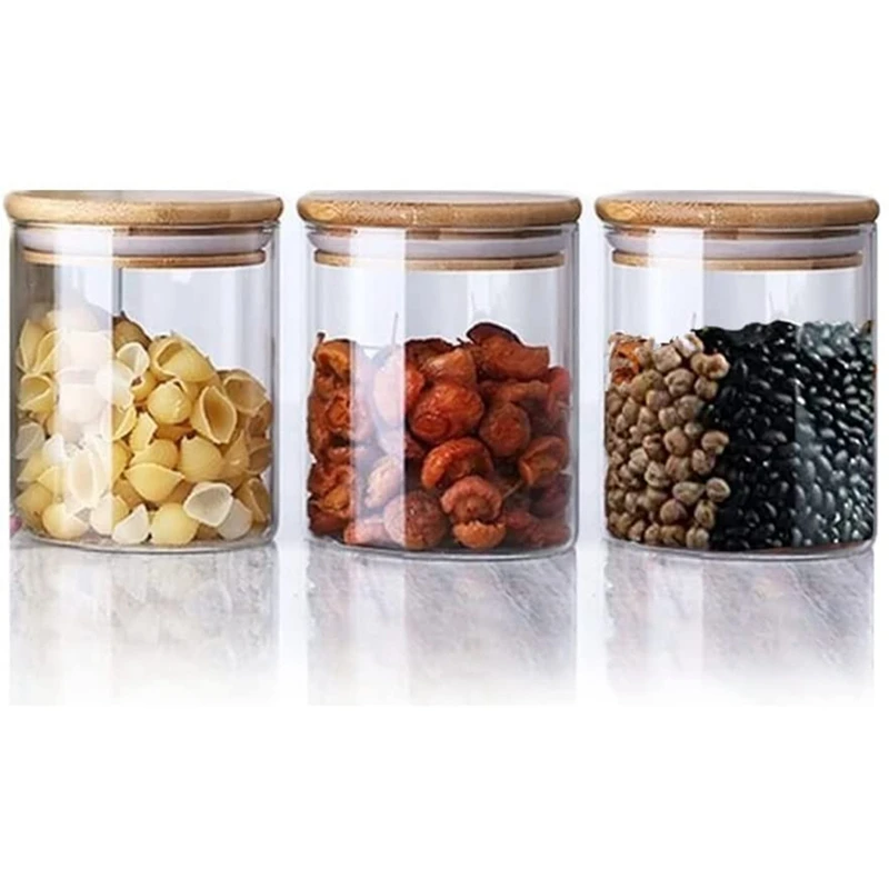 Glass Jars with Lids, Kitchen Storage Containers for Storing Tea, Coffee, Food Storage Jars with Bamboo Lid
Glass Jars with Lids, Kitchen Storage Containers for Storing Tea, Coffee, Food Storage Jars with Bamboo Lid