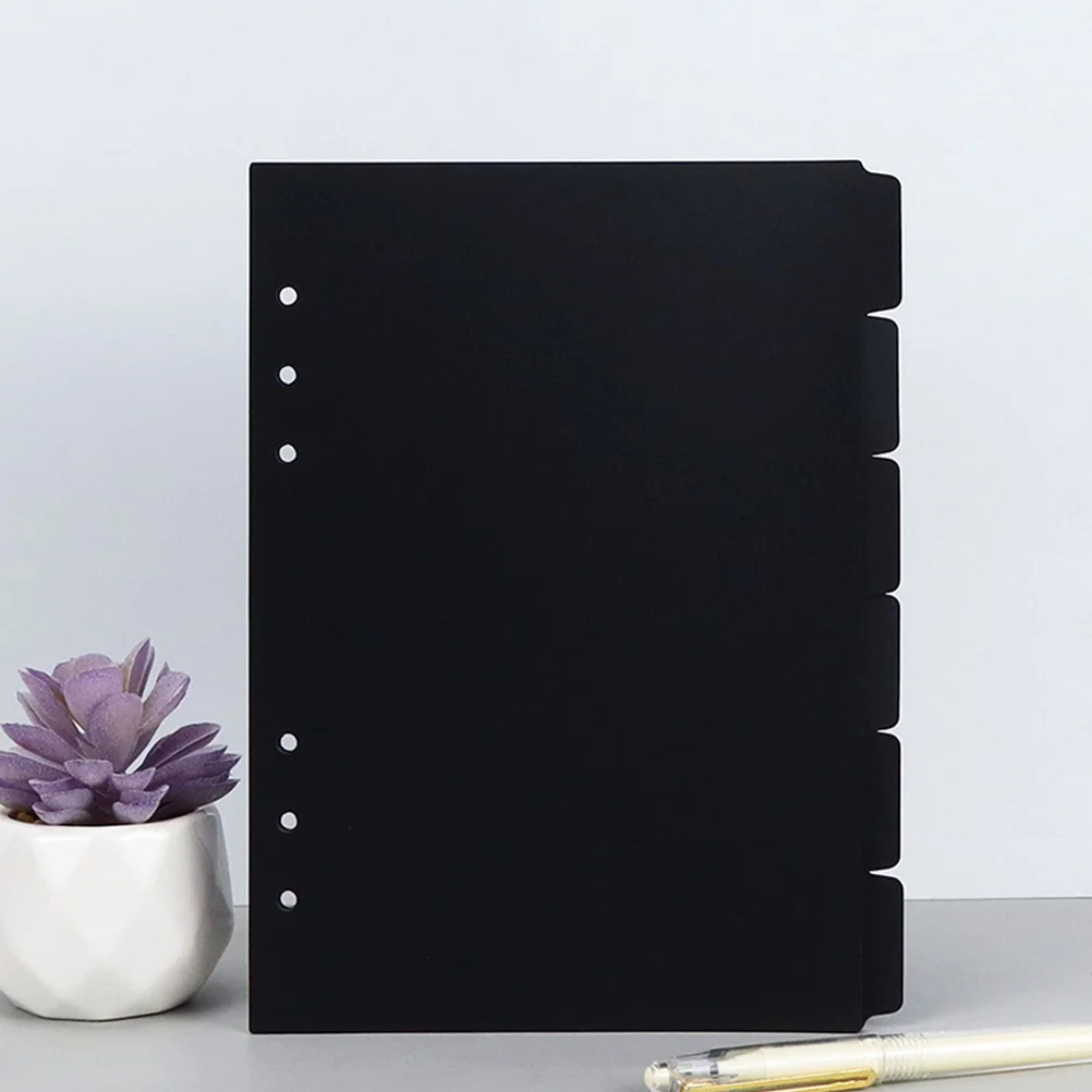 6 Pcs Hole Separator A5 Notebook Black Notebooks Detachable Divider Page Pp Binder Dividers Tabs
6 Pcs Hole Separator A5 Notebook Black Notebooks Detachable Divider Page Pp Binder Dividers Tabs