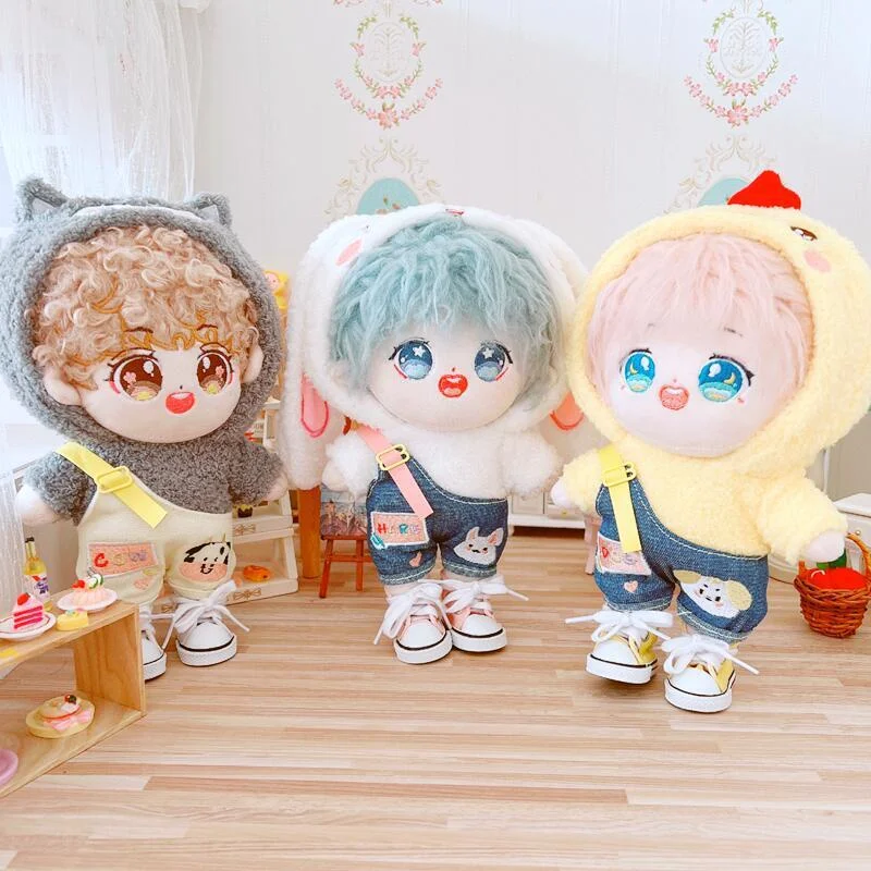 One-Shoulder Belt Overalls Cartoon Sweatshirt 20cm Set 20cm Baby Clothes Star Cotton Doll
One-Shoulder Belt Overalls Cartoon Sweatshirt 20cm Set 20cm Baby Clothes Star Cotton Doll