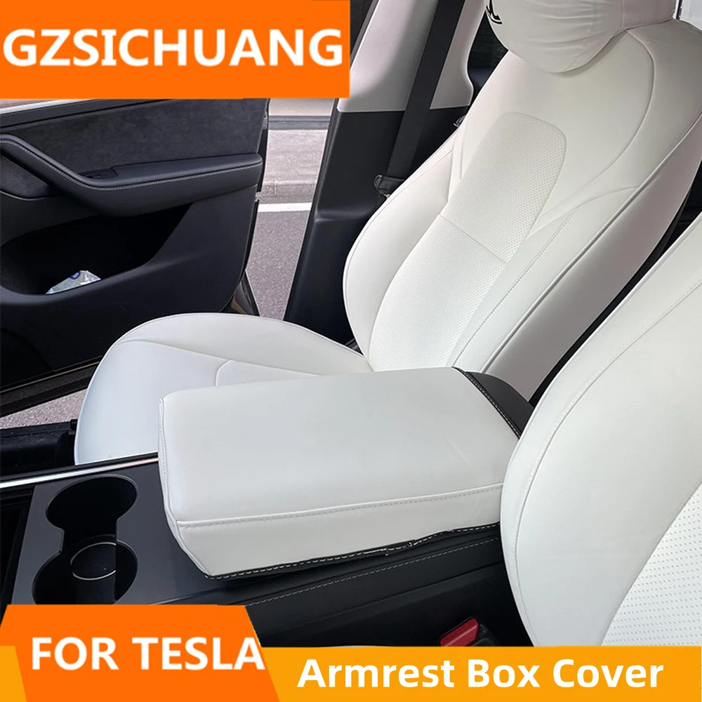 For Tesla Model 3 Y 2017-2022 Console Cover Armrest Cushion Scratch Resistant Faux Leather Center Console Protector Accessory
For Tesla Model 3 Y 2017-2022 Console Cover Armrest Cushion Scratch Resistant Faux Leather Center Console Protector Accessory