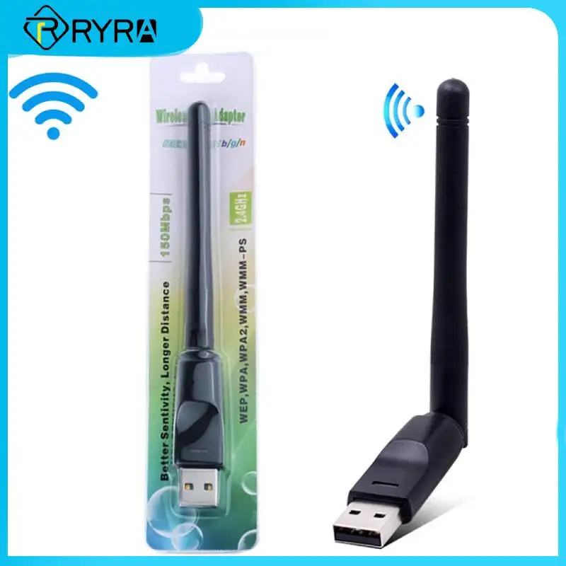 RYRA 2.4Ghz Wireless Network Card USB Lan Ethernet WiFi Receiver 150Mbps Dongle Antenna For Laptop Computer Office Accessories
RYRA 2.4Ghz Wireless Network Card USB Lan Ethernet WiFi Receiver 150Mbps Dongle Antenna For Laptop Computer Office Accessories