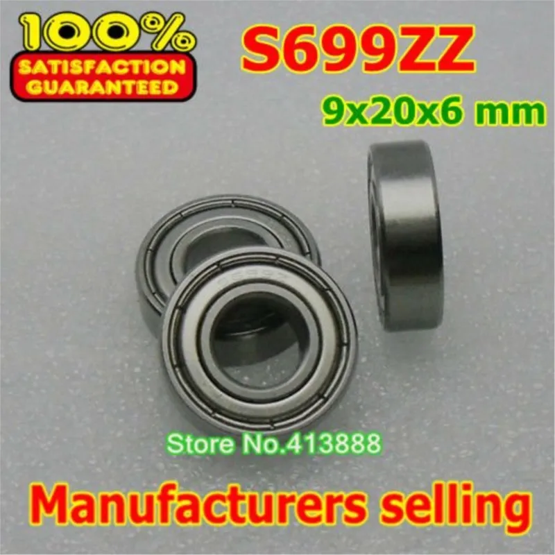 NBZH bearing(1pcs) SUS440C Environmental Corrosion Resistant Stainless Steel Deep Groove Ball Bearings S699ZZ 9*20*6 Mm
NBZH bearing(1pcs) SUS440C Environmental Corrosion Resistant Stainless Steel Deep Groove Ball Bearings S699ZZ 9*20*6 Mm