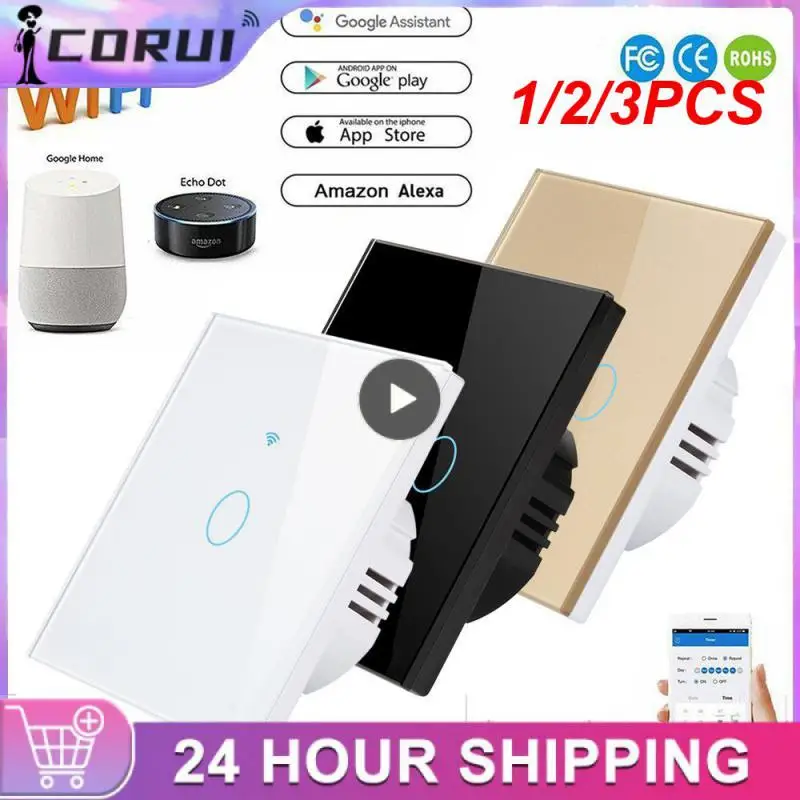 Умный настенный сенсорный выключатель Tuya Zigbee, 1/2/3 шт., без нейтрального провода, 433 мгц радиочастотный пульт дистанционного управления, поддержка домашнего помощника
Умный настенный сенсорный выключатель Tuya Zigbee, 1/2/3 шт., без нейтрального провода, 433 мгц радиочастотный пульт дистанционного управления, поддержка домашнего помощника