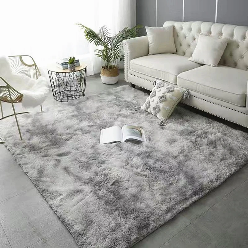 

Plush Carpets for Living Room Shaggy Fluffy Fur 4cm Thicker Soft Sponge Velvet Area Rugs Home Decor Floor Mat Salon Bubble Kiss