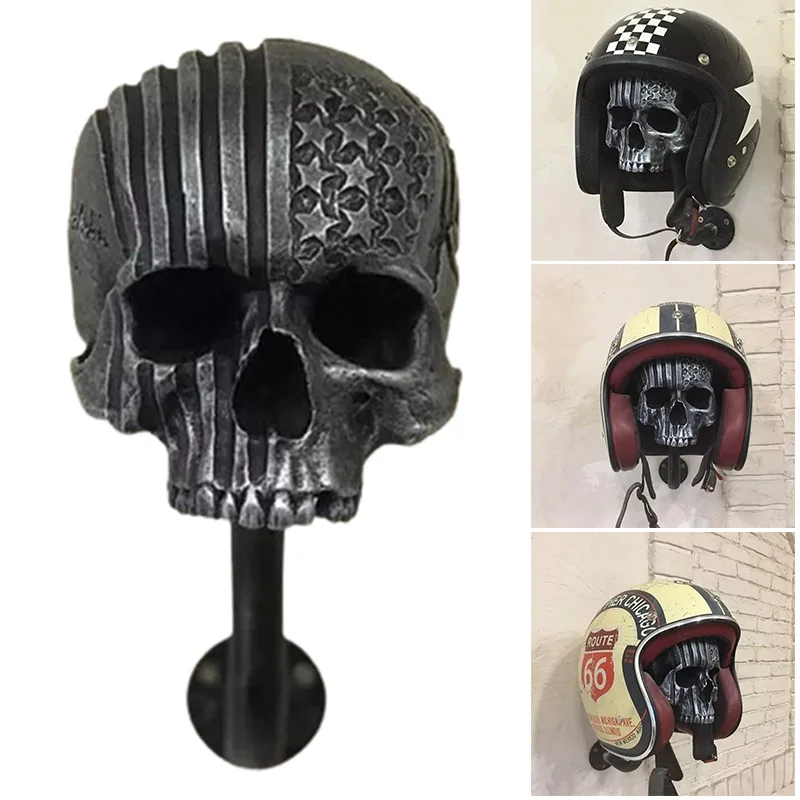 Motorcycle Skull Helmet Holder Wall Mounted Helmet Stand Hat Holder For Coats Motorcycle Hats Jacket Bags Hot
Motorcycle Skull Helmet Holder Wall Mounted Helmet Stand Hat Holder For Coats Motorcycle Hats Jacket Bags Hot