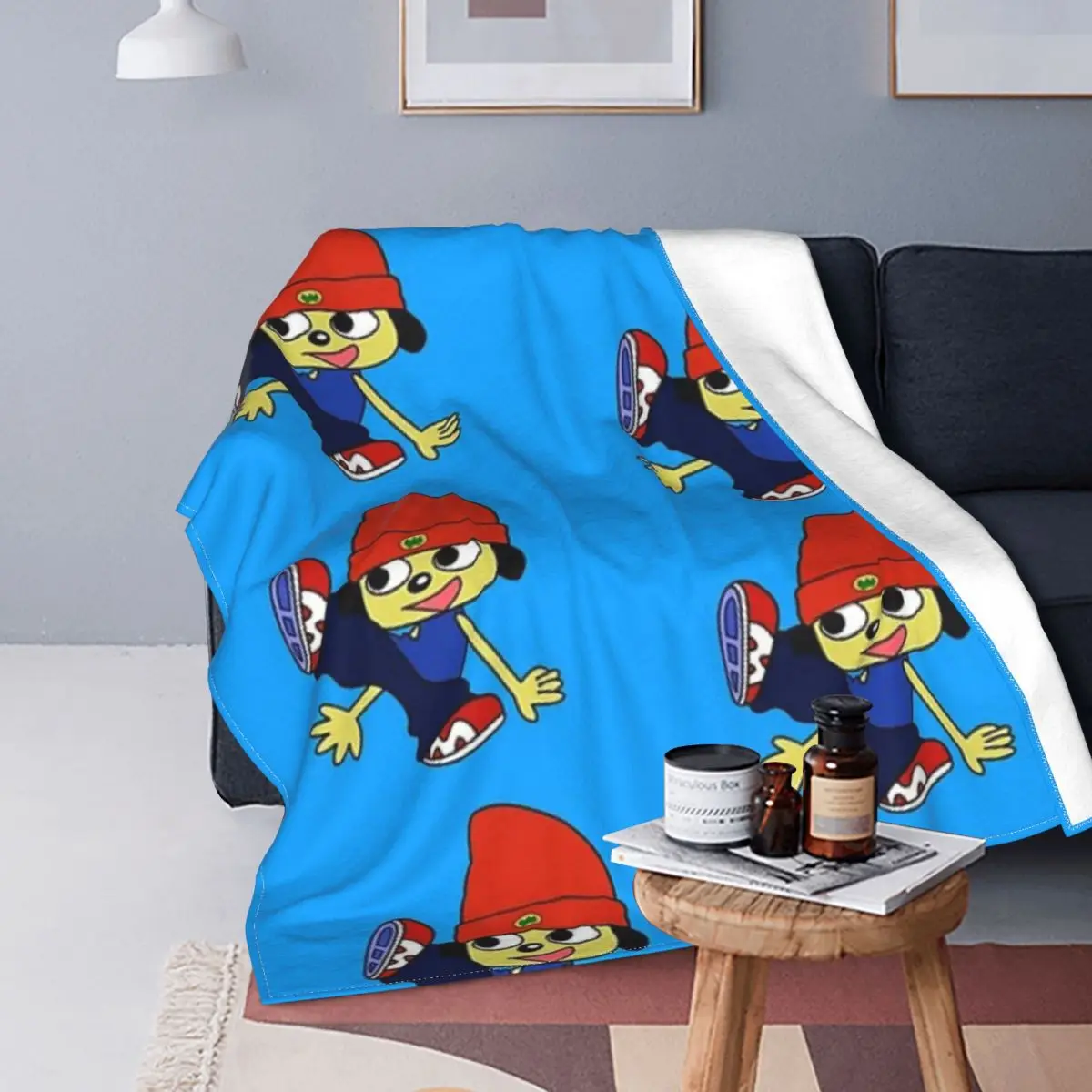 PaRappa наклейка для рэпера синее мягкое покрывало для дивана Фланелевое покрывало для кровати симпатичное мультяшное одеяло Geschenk s
PaRappa наклейка для рэпера синее мягкое покрывало для дивана Фланелевое покрывало для кровати симпатичное мультяшное одеяло Geschenk s