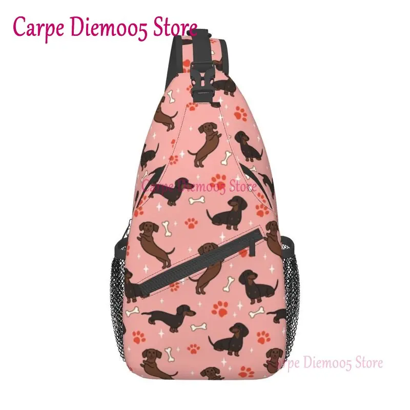 Cool Red Dachshunds Pattern Sling Bag for Traveling Men Cartoon Dackel Wiener Dog Crossbody Chest Backpack Shoulder Daypack
Cool Red Dachshunds Pattern Sling Bag for Traveling Men Cartoon Dackel Wiener Dog Crossbody Chest Backpack Shoulder Daypack
