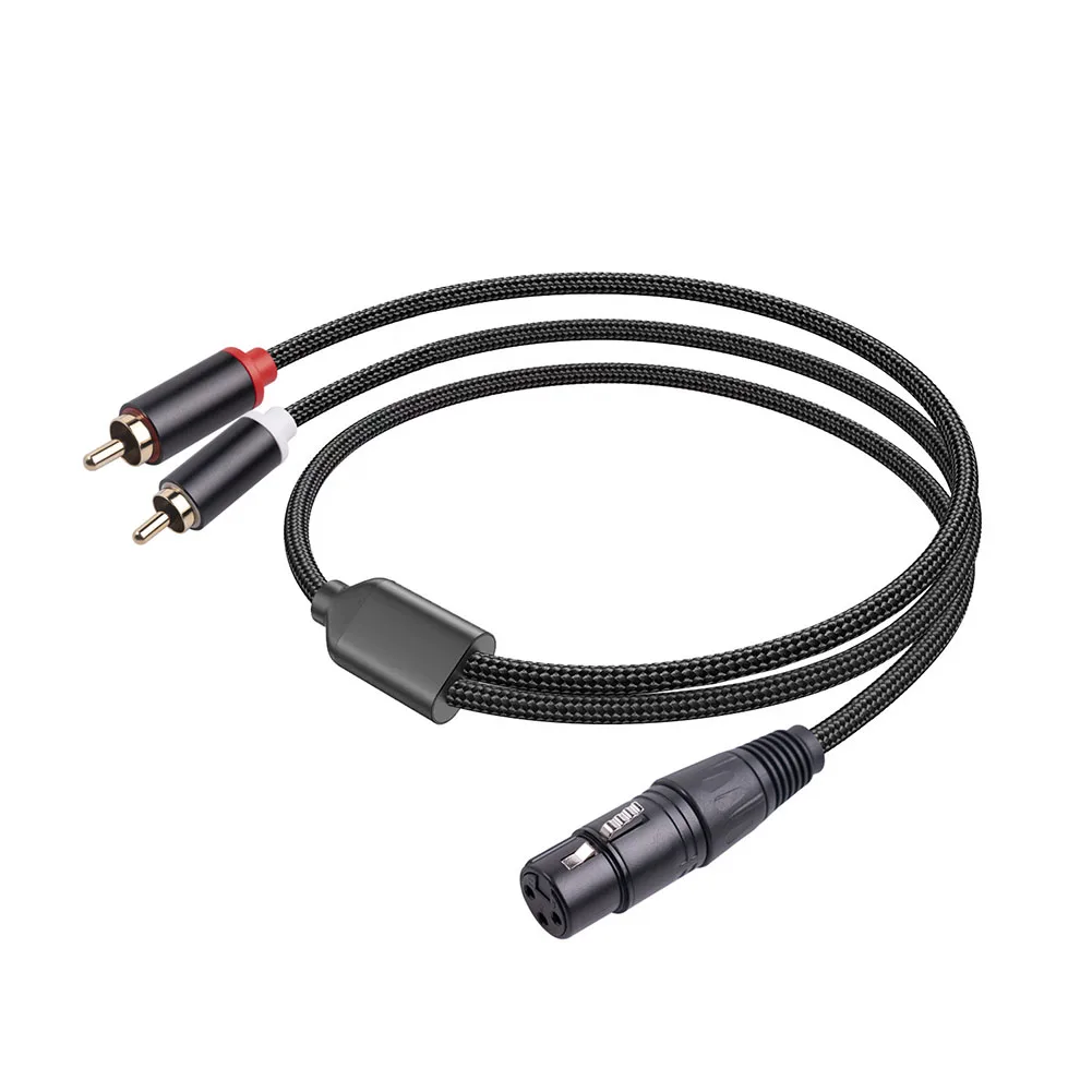 Brand New Musical Instruments Audio Cable Mic Cable 3-core XLR XLR Cable Adapter Dual Lotus For Mixers RCA Plug
Brand New Musical Instruments Audio Cable Mic Cable 3-core XLR XLR Cable Adapter Dual Lotus For Mixers RCA Plug