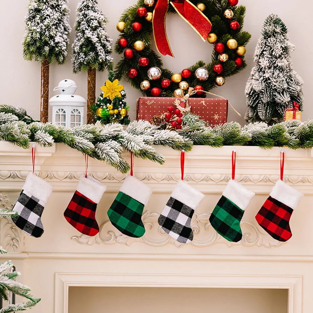 Creative Christmas Socks Christmas Decorations Gift Bag Plaid Christmas Socks Xmas Tree Hanging Ornament Home Ornaments
Creative Christmas Socks Christmas Decorations Gift Bag Plaid Christmas Socks Xmas Tree Hanging Ornament Home Ornaments