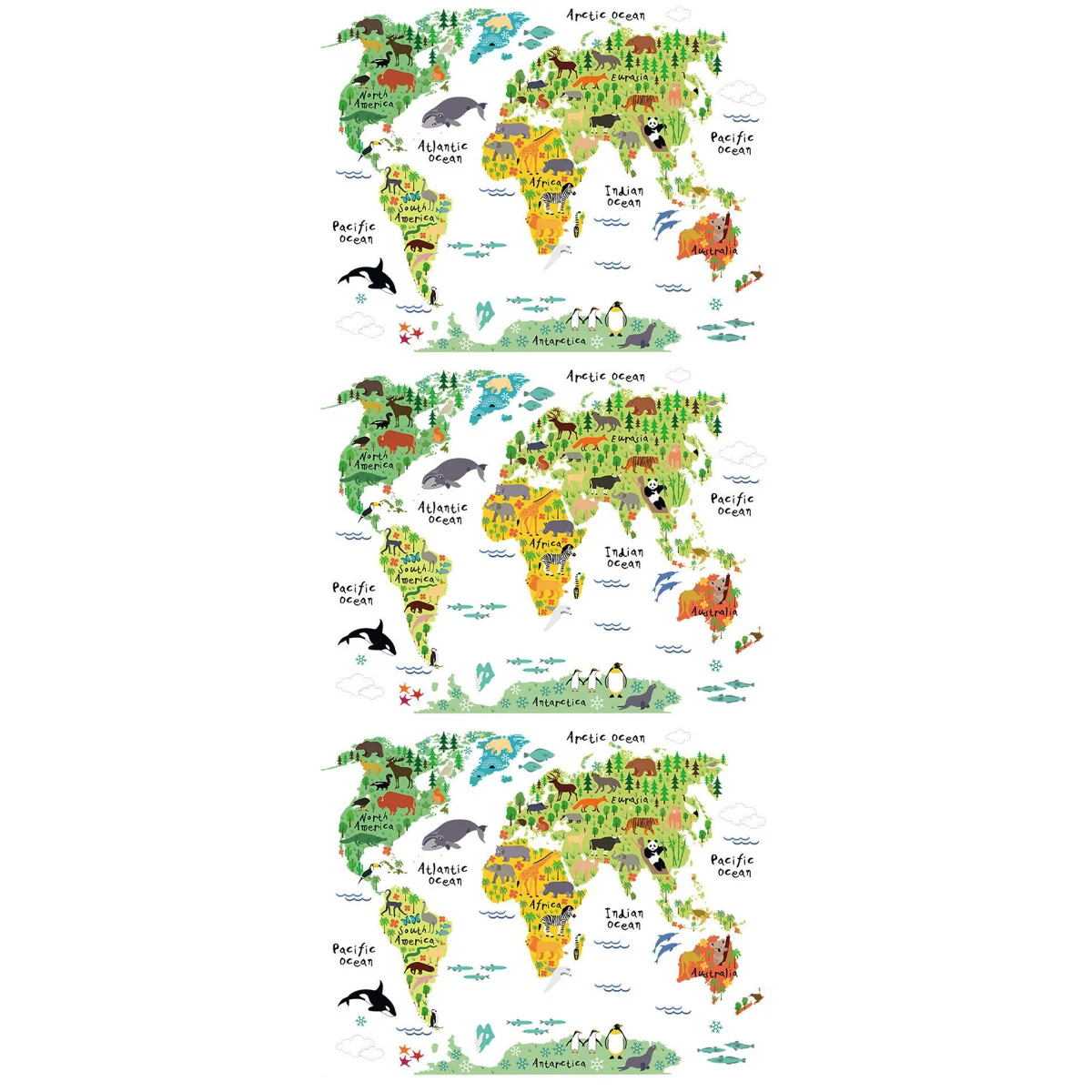 3pcs Large Kids Educational Animal Famous Building World Map Wall Stickers Removable Murals Wall Decals for Kids Bedroom
3pcs Large Kids Educational Animal Famous Building World Map Wall Stickers Removable Murals Wall Decals for Kids Bedroom