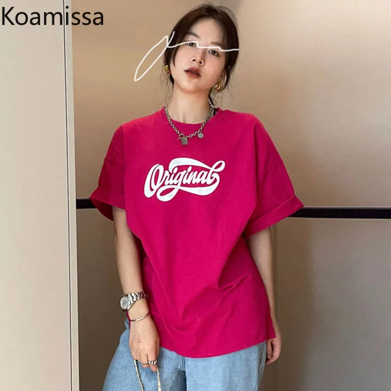 Koamissa Letters Print Women Loose Tees Short Sleeves O Neck Lady Daily Students Outer Wear T-shirts Casual Chic Tshirts New
Koamissa Letters Print Women Loose Tees Short Sleeves O Neck Lady Daily Students Outer Wear T-shirts Casual Chic Tshirts New