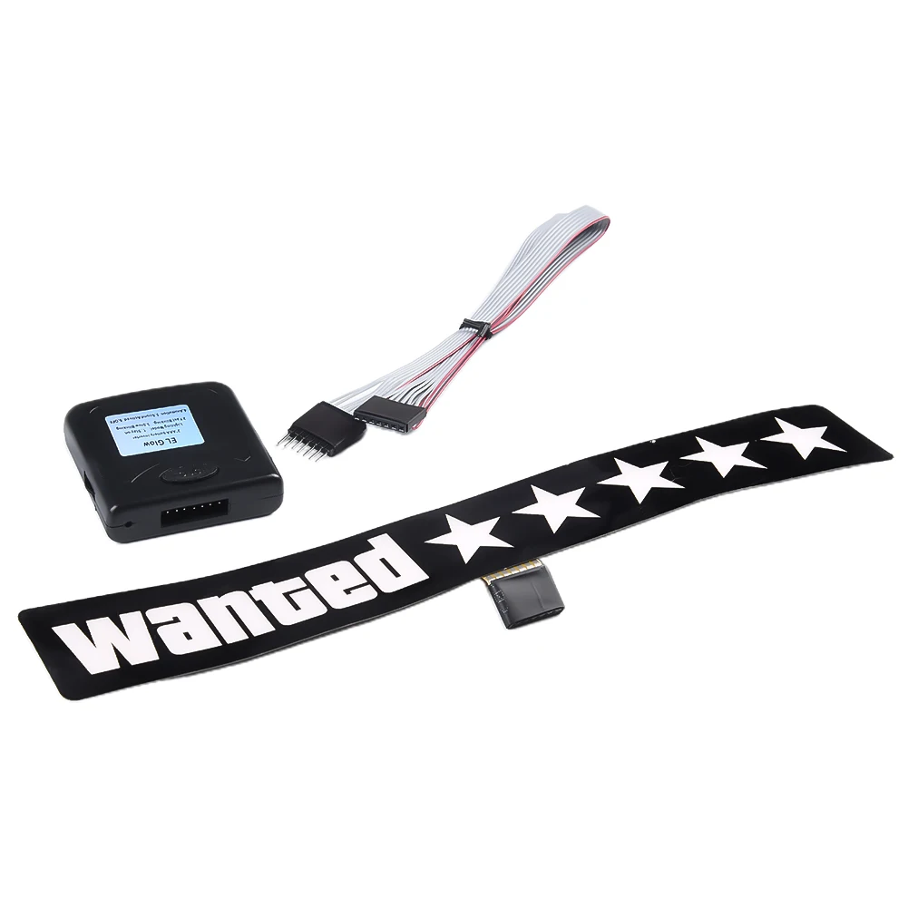 17*4 Wanted 5Star Glow Panel Electric Marker Lamp LED Light Sticker Universal Car Ornament Light Sticker Exterior Accessories
17*4 Wanted 5Star Glow Panel Electric Marker Lamp LED Light Sticker Universal Car Ornament Light Sticker Exterior Accessories