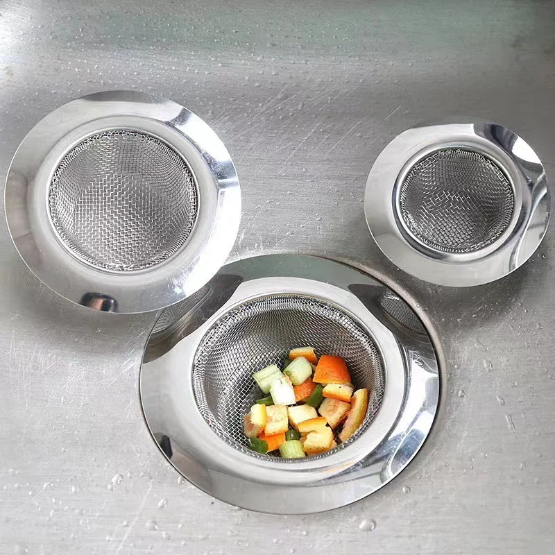 Kitchen Sink Strainer Stainless Steel Mesh Trap Filter Bathroom Anti-clogging Metal Sink Strainer Drain Hole Floor Drain Cover
Kitchen Sink Strainer Stainless Steel Mesh Trap Filter Bathroom Anti-clogging Metal Sink Strainer Drain Hole Floor Drain Cover