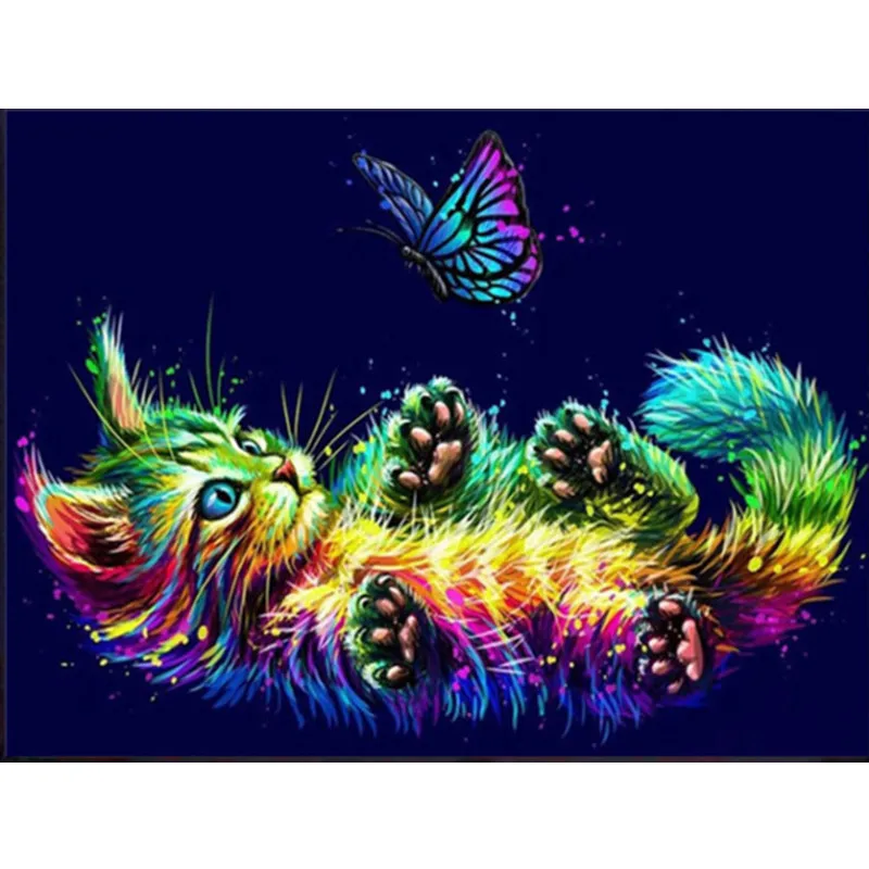 Яркая кошка DIY животное Цифровая живопись Гостиная декоративная живопись ручная роспись детский фотоподарок
Яркая кошка DIY животное Цифровая живопись Гостиная декоративная живопись ручная роспись детский фотоподарок