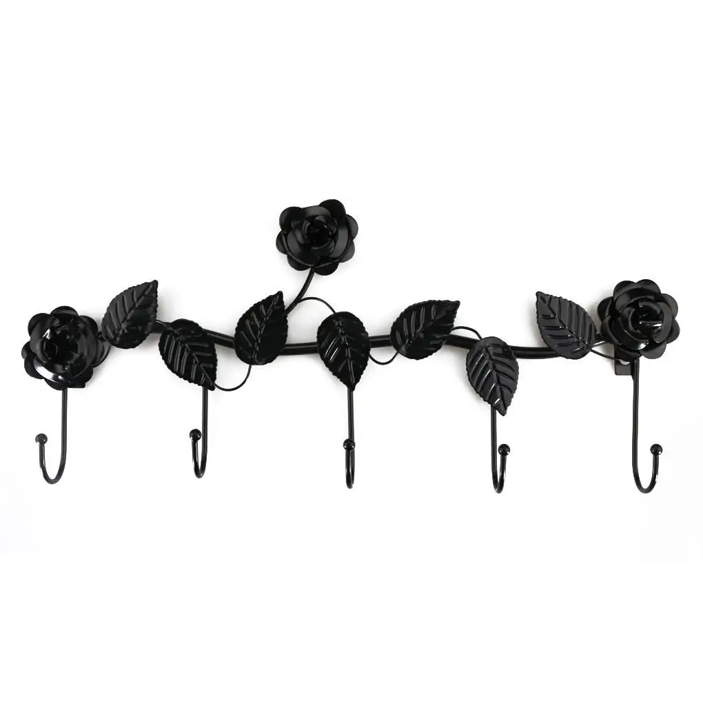 1pcs 5 Hooks Clothes Rack Robe Key Holder Wall Hanger Hooks Rose Leaves Metal Over Door Kitchen Bathroom Coat Holder
1pcs 5 Hooks Clothes Rack Robe Key Holder Wall Hanger Hooks Rose Leaves Metal Over Door Kitchen Bathroom Coat Holder