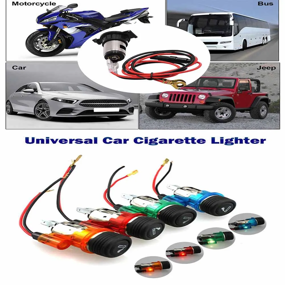 Универсальный автомобильный прикуриватель с подсветкой, 12 В, 150 Вт 
Универсальный автомобильный прикуриватель с подсветкой, 12 В, 150 Вт