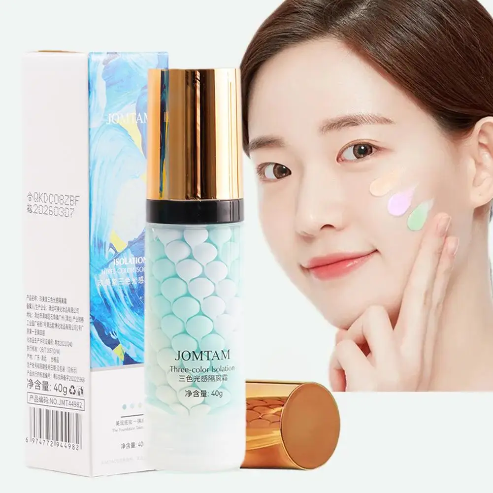 Face Makeup Primer Tri-color Cream CC Cream Natural Makeup Concealer Moisturizing Oil-control Whitening Cosmetics BB Founda Q0A3
Face Makeup Primer Tri-color Cream CC Cream Natural Makeup Concealer Moisturizing Oil-control Whitening Cosmetics BB Founda Q0A3