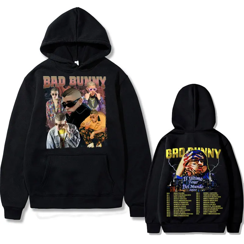 Hip-Hop Singer Bad Bunny Portrait Graphic Print Sweatshirt with Hood Men's Tops Men Women Fashion Cotton Hoodie Unisex Hoodies
Hip-Hop Singer Bad Bunny Portrait Graphic Print Sweatshirt with Hood Men's Tops Men Women Fashion Cotton Hoodie Unisex Hoodies