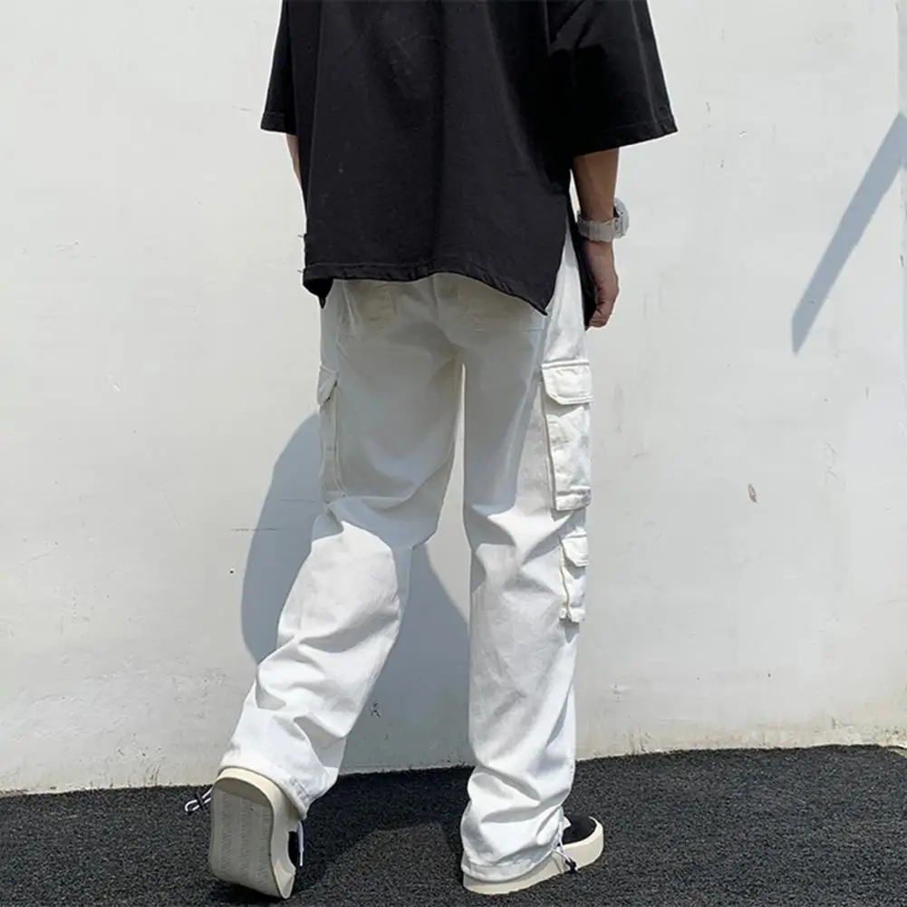 Men Sweatpants Streetwear Men's Cargo Pants Hip Hop Style Multi Pockets Wide Leg Solid Color Breathable Soft Trousers for A
Men Sweatpants Streetwear Men's Cargo Pants Hip Hop Style Multi Pockets Wide Leg Solid Color Breathable Soft Trousers for A