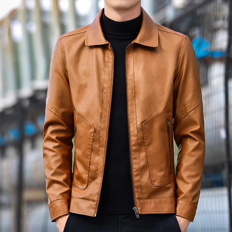 2023 Fashion four seasons leisure new high-end pu leather clothes handsome jacket lapel leisure motorcycle leather coat men
2023 Fashion four seasons leisure new high-end pu leather clothes handsome jacket lapel leisure motorcycle leather coat men