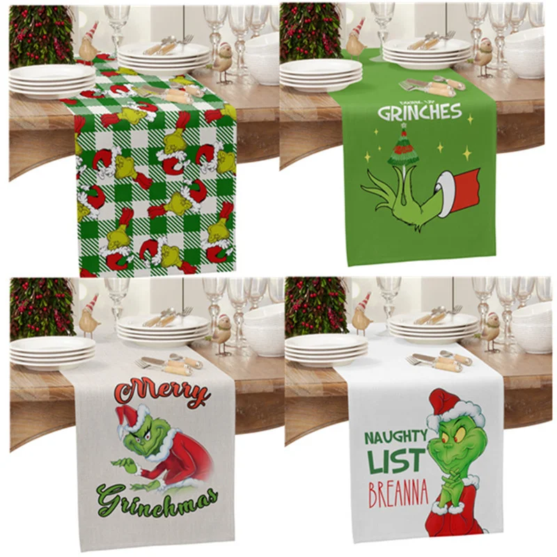 Christmas Ornaments Green Christmas Table Runner Happy New Year 2023 Tablecloth Christmas Decorations for Home 2022 Navidad
Christmas Ornaments Green Christmas Table Runner Happy New Year 2023 Tablecloth Christmas Decorations for Home 2022 Navidad