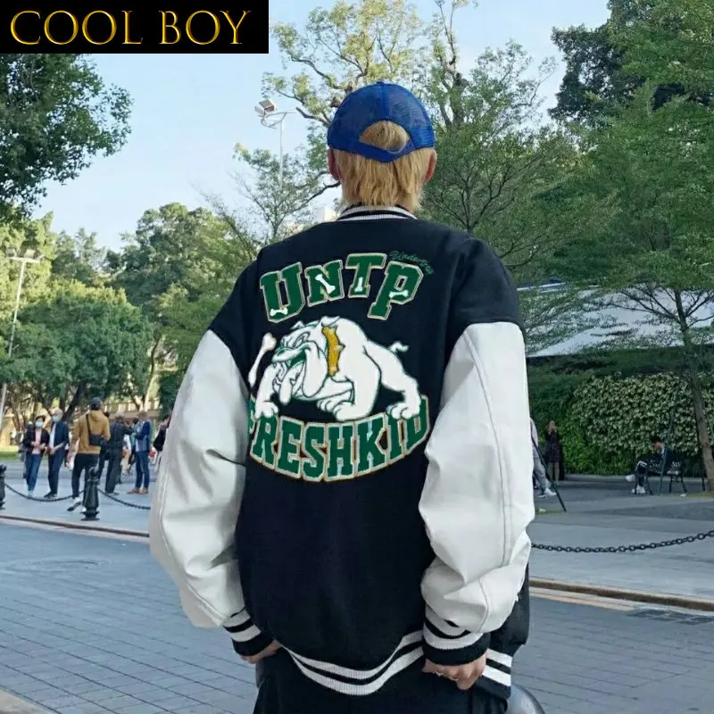 J GIRLS baseball unim hip-hop bulldog street embroidered loose jacket harajuku female spring and autumn plus size female jacket
J GIRLS baseball unim hip-hop bulldog street embroidered loose jacket harajuku female spring and autumn plus size female jacket