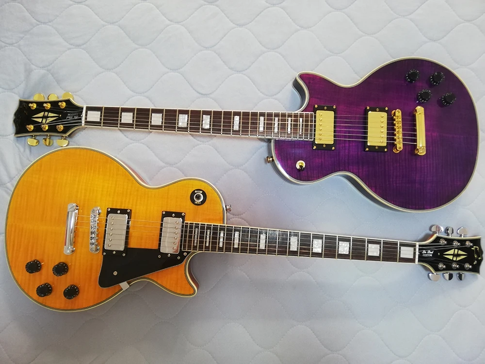 In Stock -High quality 1959 R9 electric guitar G OEM, Tiger Flame Maple guitar, mahogany xylophone body, binding custom
In Stock -High quality 1959 R9 electric guitar G OEM, Tiger Flame Maple guitar, mahogany xylophone body, binding custom