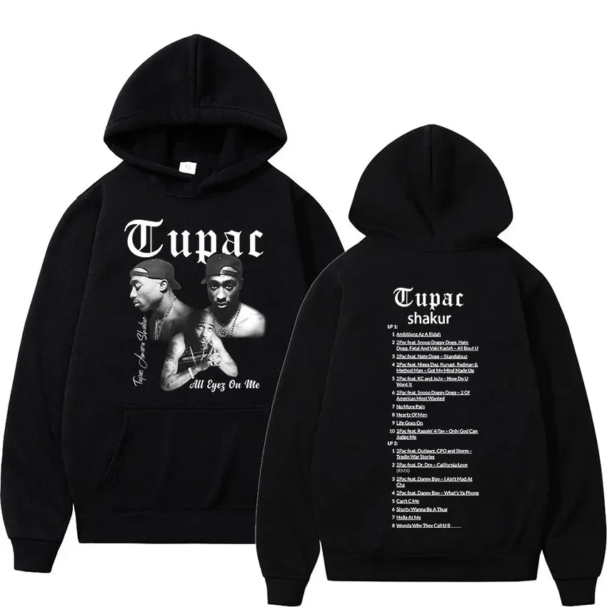 Толстовка с капюшоном в стиле ретро рэпера Tupac 2pac Хип-хоп ликвидная толстовка