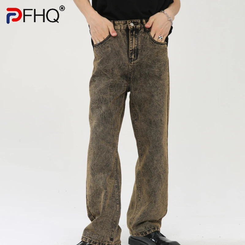 PFHQ 2023 Autumn New Trendy Men's Washed Loose Straight Denim Pants Fashion Vintage Elegant Luxury Jeans Male Casual Trousers
PFHQ 2023 Autumn New Trendy Men's Washed Loose Straight Denim Pants Fashion Vintage Elegant Luxury Jeans Male Casual Trousers