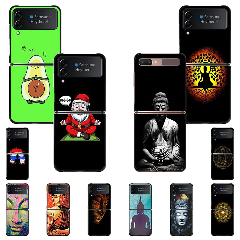 Hard Black Phone Cases for Samsung Z Flip4 FLIP3 5G Flip Buddha Meditated Pattern Galaxy ZFlip4 ZFlip3 Cover
Hard Black Phone Cases for Samsung Z Flip4 FLIP3 5G Flip Buddha Meditated Pattern Galaxy ZFlip4 ZFlip3 Cover