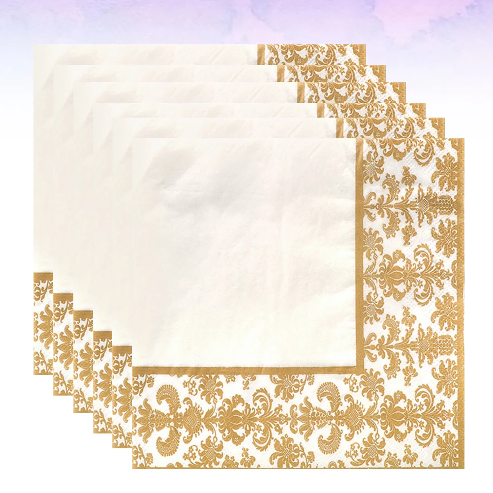 Paper Napkins Cocktail Tissue Napkin Gold Tea Golden Party Decorative Disposable Restaurant Printed Daily Use 
Paper Napkins Cocktail Tissue Napkin Gold Tea Golden Party Decorative Disposable Restaurant Printed Daily Use