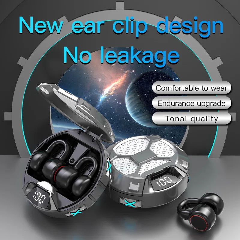 New Private Model K23 Earclip Wireless Bluetooth Headset TWS 5.3 Sports And Leisure Headset Power Display
New Private Model K23 Earclip Wireless Bluetooth Headset TWS 5.3 Sports And Leisure Headset Power Display