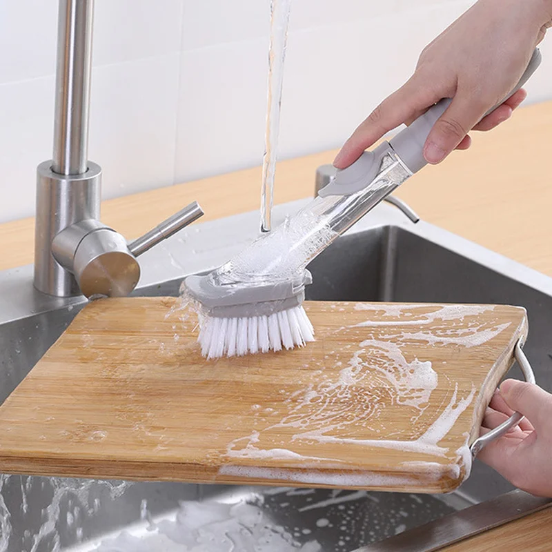 Kitchen Cleaning Brush Long Handle with Removable Automatic Brush Sponge Refill Dishwashing Brush Kitchen Sanitary Tools
Kitchen Cleaning Brush Long Handle with Removable Automatic Brush Sponge Refill Dishwashing Brush Kitchen Sanitary Tools