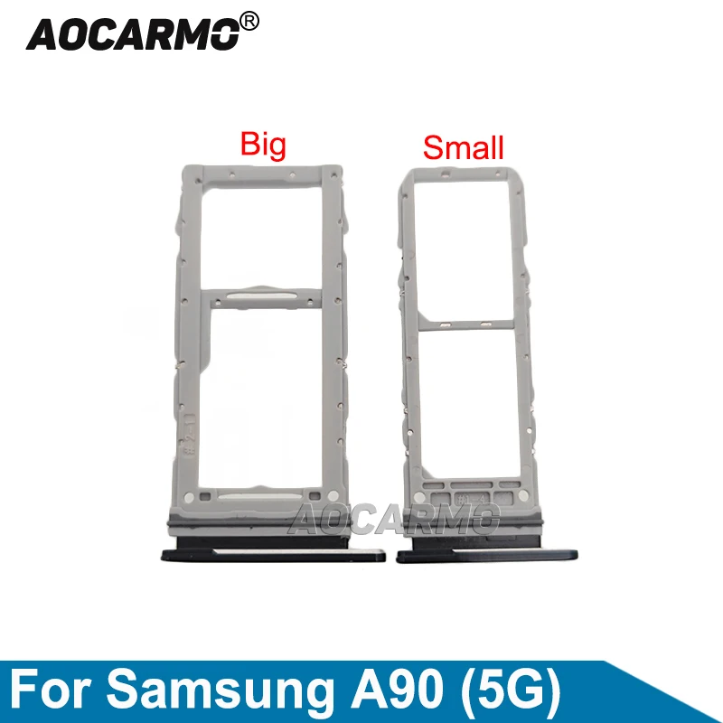 Aocarmo для Samsung Galaxy A90 5G Sim-карта MicroSD держатель Nano большой маленький слот Sim-карты